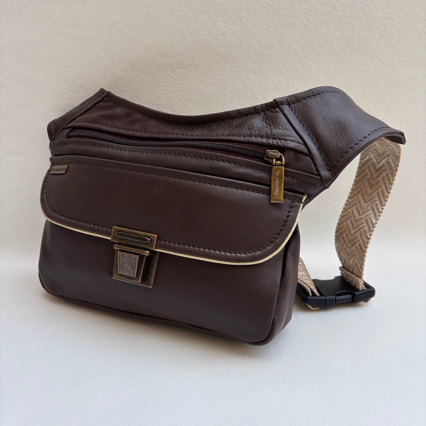 BioCuir Classic Black &amp; Silver BioCuir® Natural Leather Exclusive Piece No. 6678