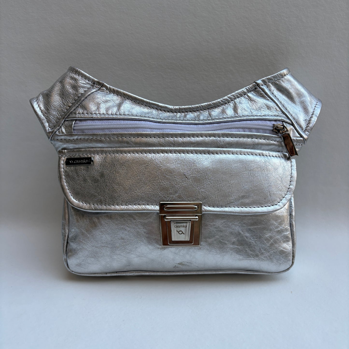 BioCuir Classic Black &amp; Silver BioCuir® Natural Leather Exclusive Piece No. 6678