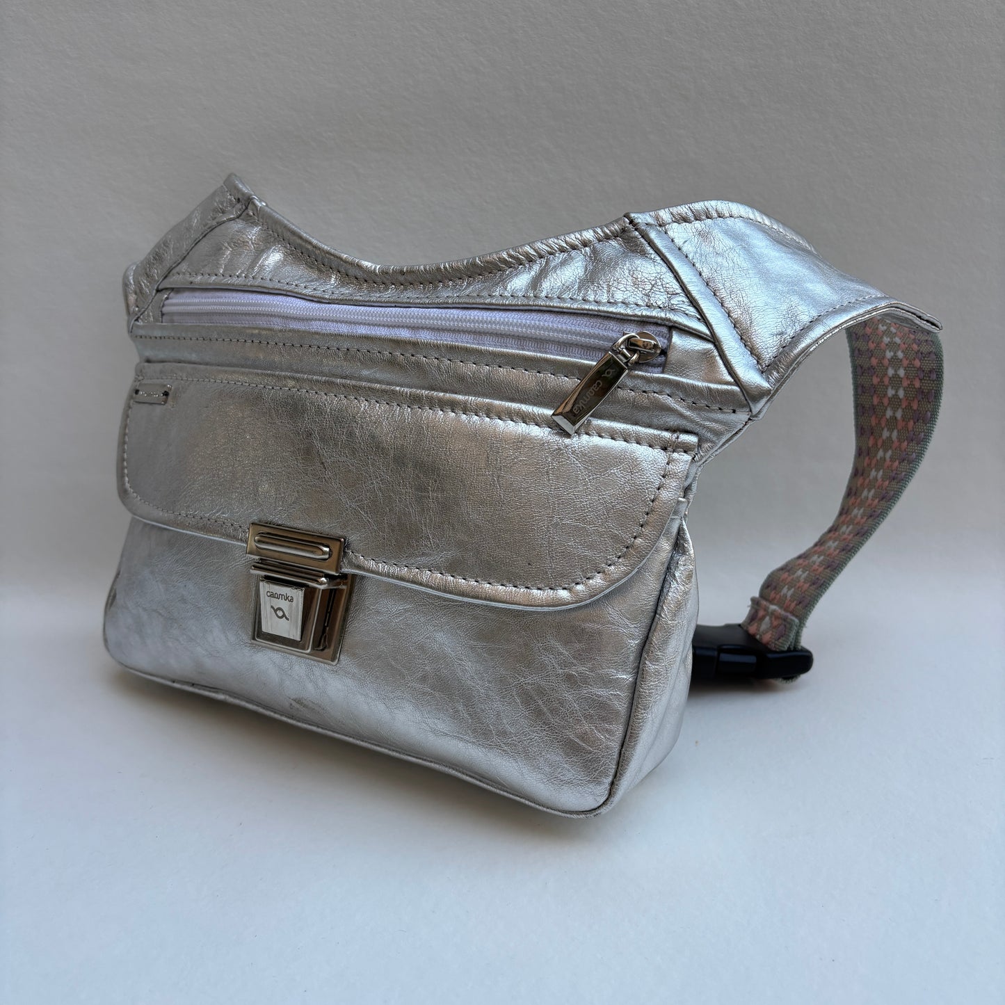 BioCuir Classic Black &amp; Silver BioCuir® Natural Leather Exclusive Piece No. 6678