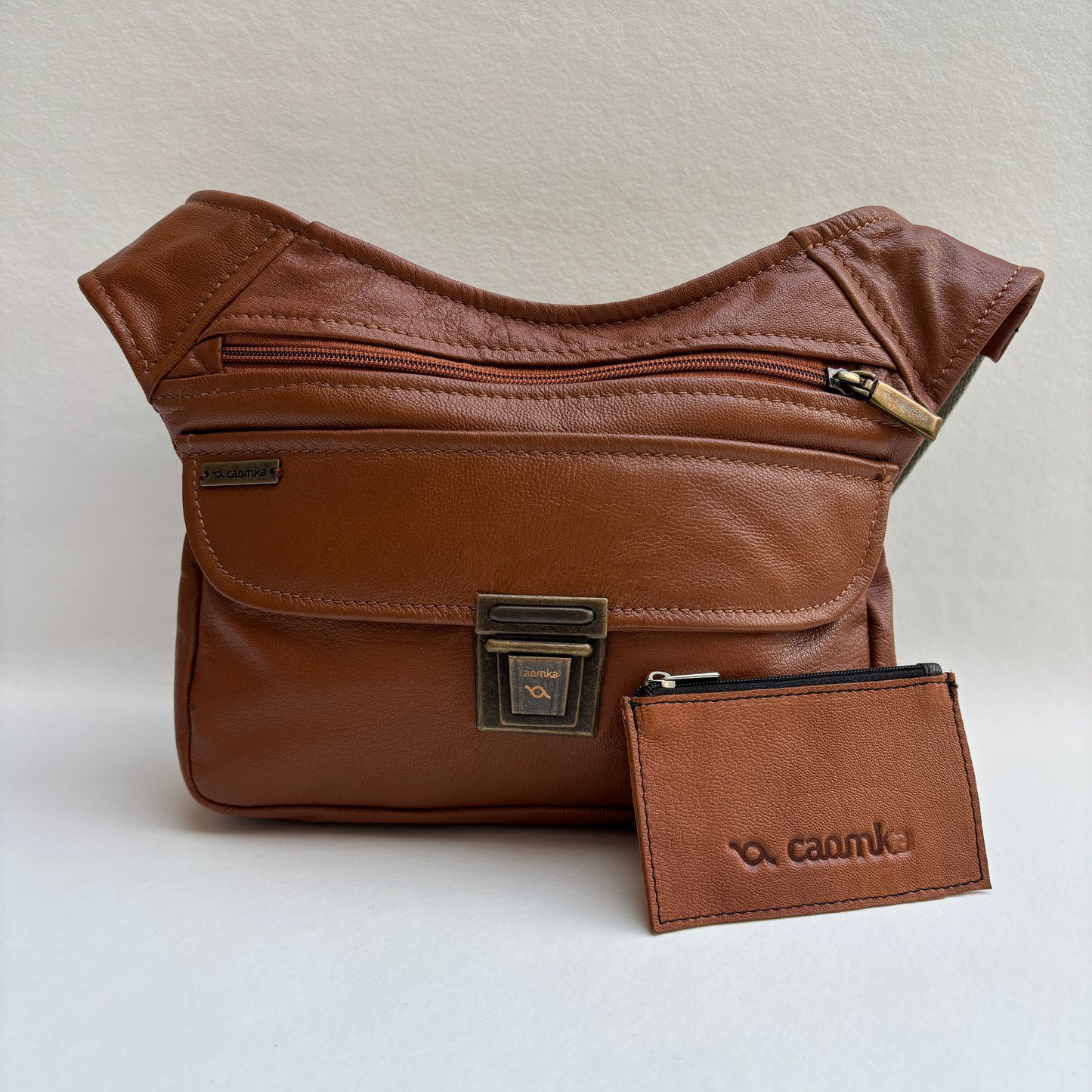 BioCuir Classic Black &amp; Silver BioCuir® Natural Leather Exclusive Piece No. 6678