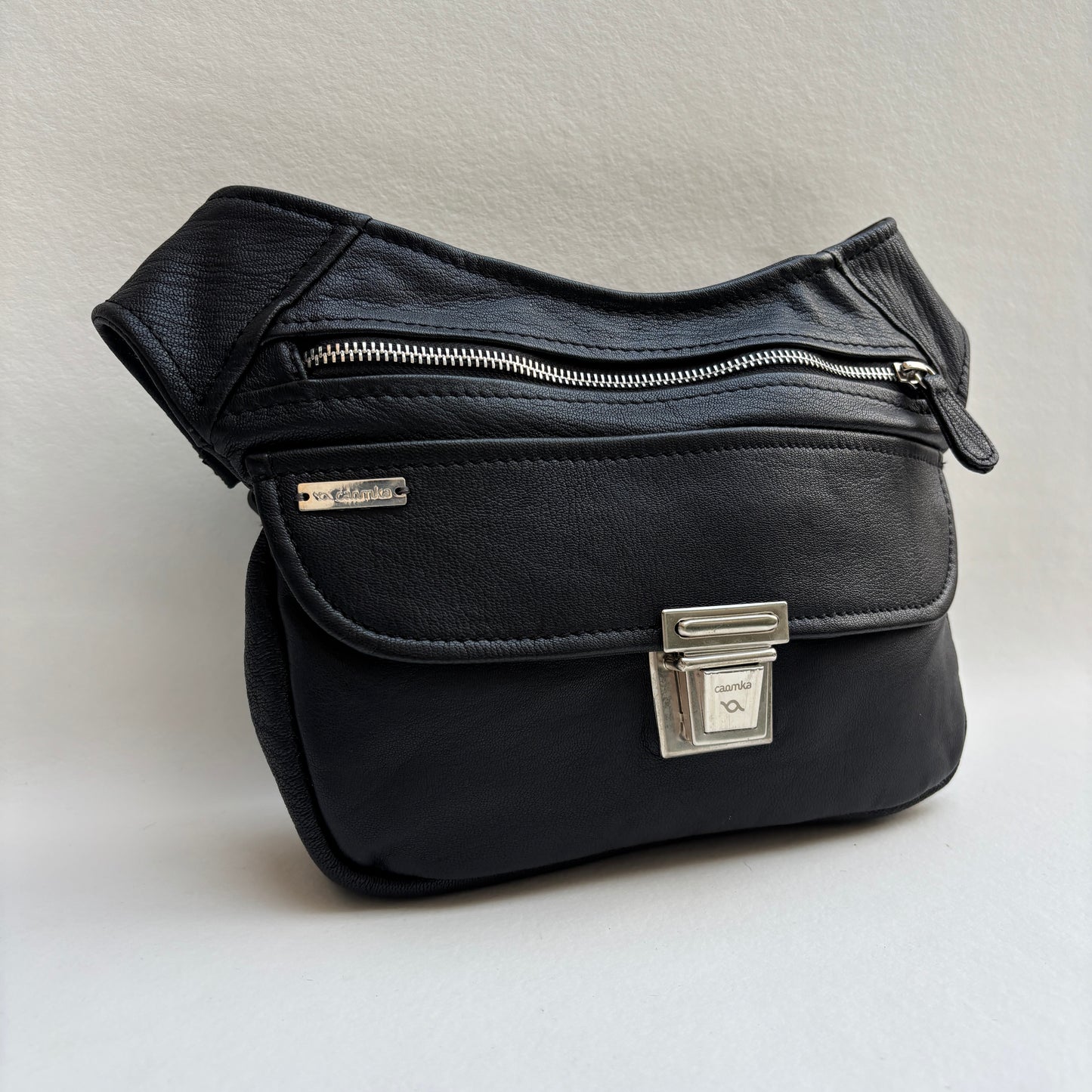 Riñonera "Special Black Top” + Bolsillo trasero · Piel · Pieza Única Núm. 19440