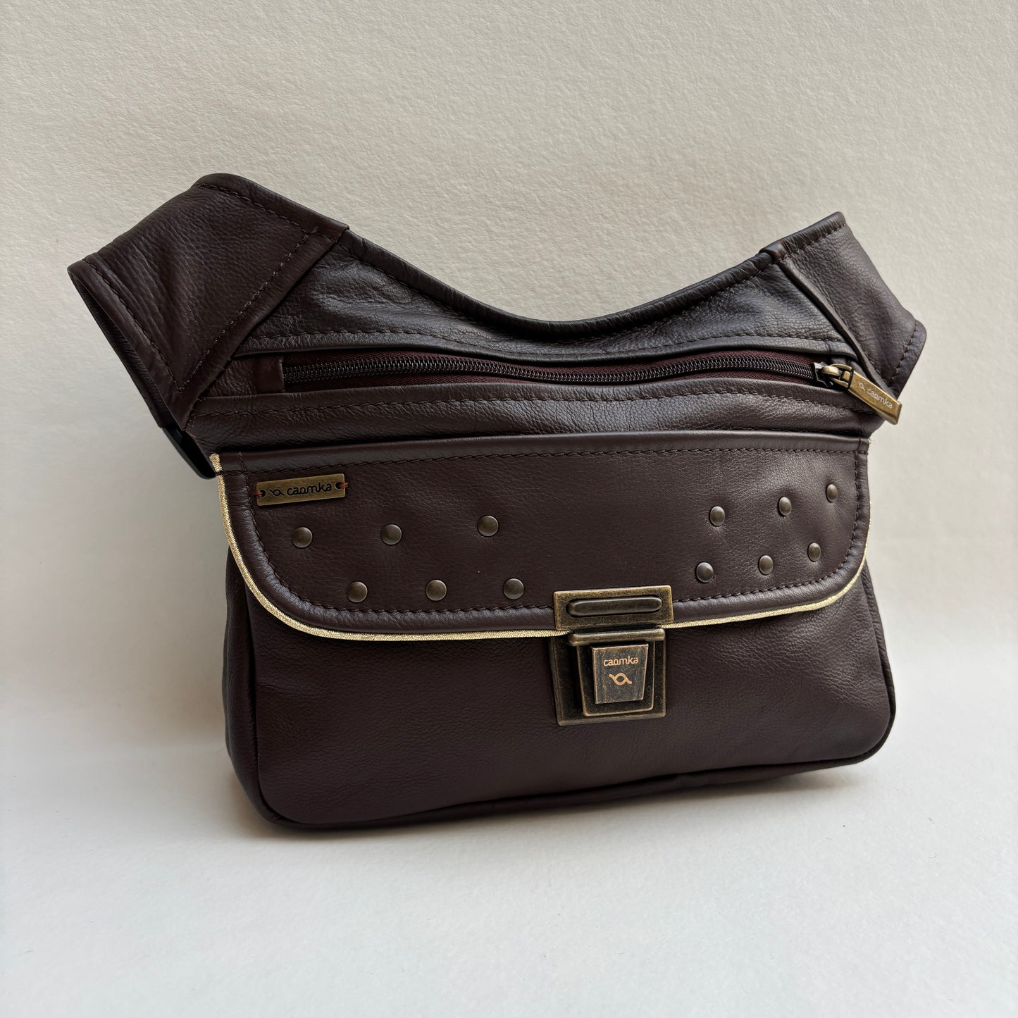 BioCuir Classic Black &amp; Silver BioCuir® Natural Leather Exclusive Piece No. 6678