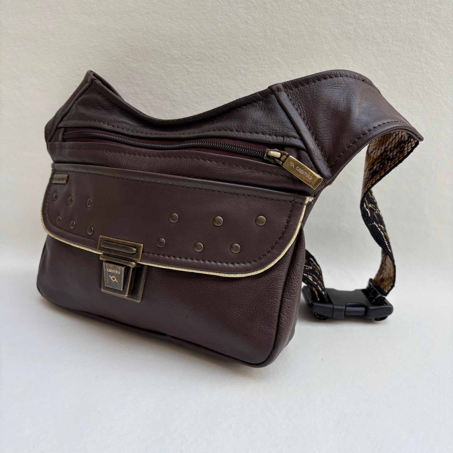 BioCuir Classic Black &amp; Silver BioCuir® Natural Leather Exclusive Piece No. 6678