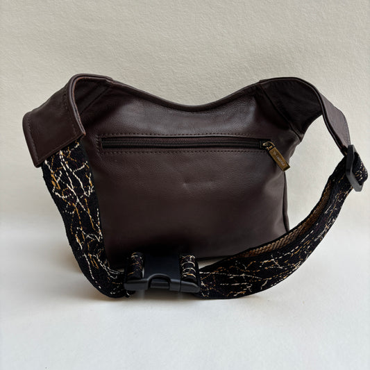 BioCuir Classic Black &amp; Silver BioCuir® Natural Leather Exclusive Piece No. 6678