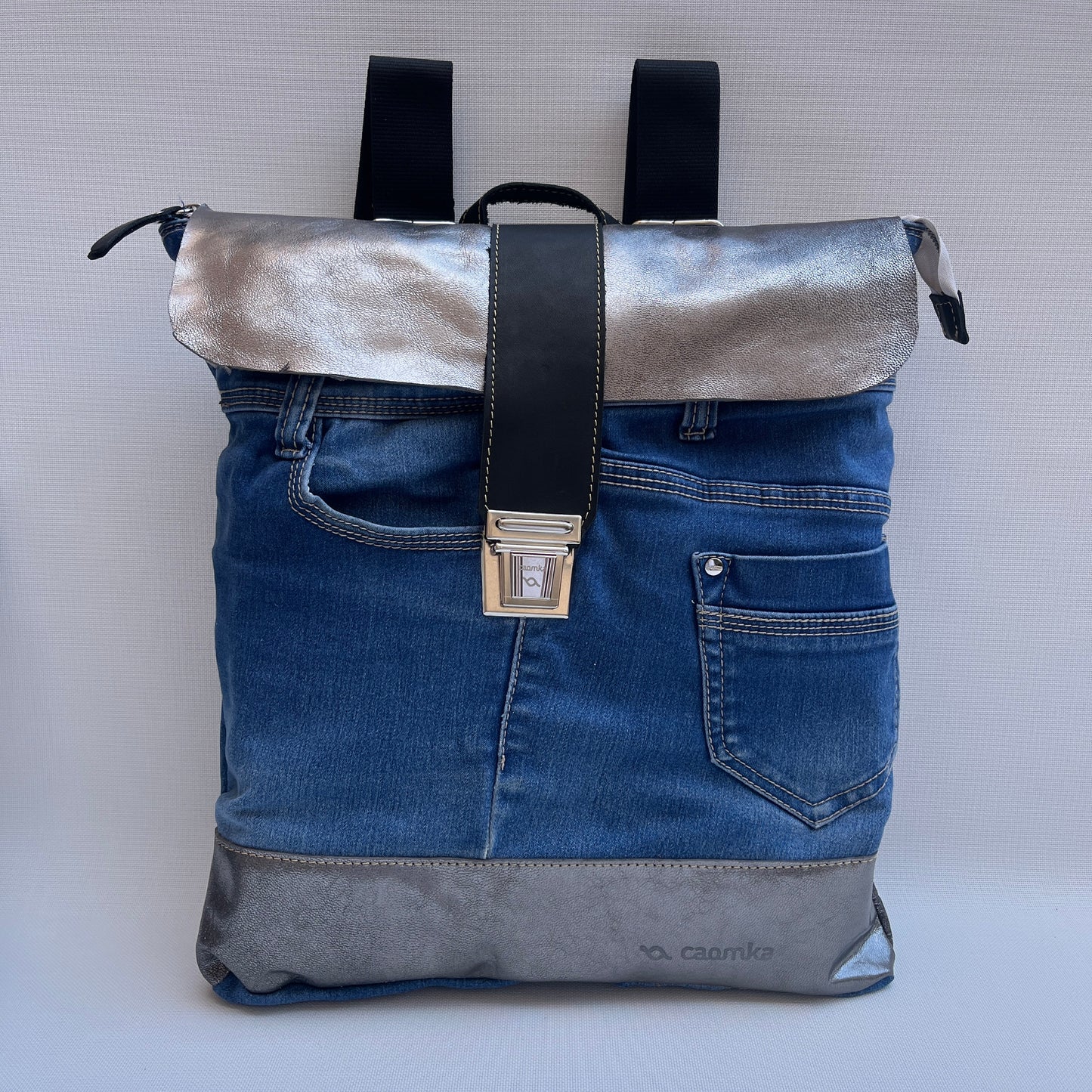 Mochila Top Caomka Recycled ♻️ Jeans · Pieza Única 15295