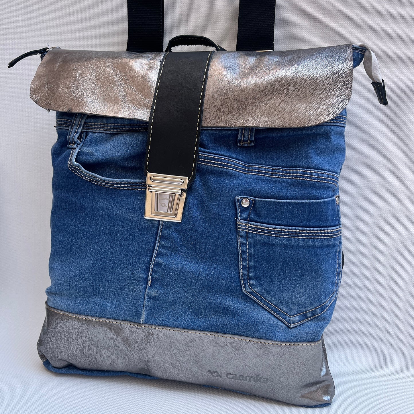 Mochila Top Caomka Recycled ♻️ Jeans · Pieza Única 15295