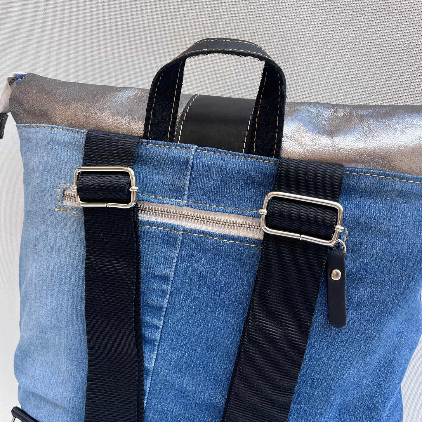 Mochila Top Caomka Recycled ♻️ Jeans · Pieza Única 15295