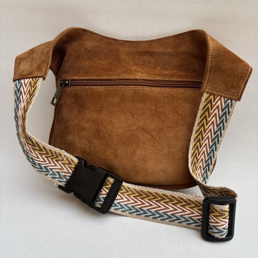 Riñonera "Marrón & Camel" · Piel Serraje · Pieza Exclusiva Núm. 16992