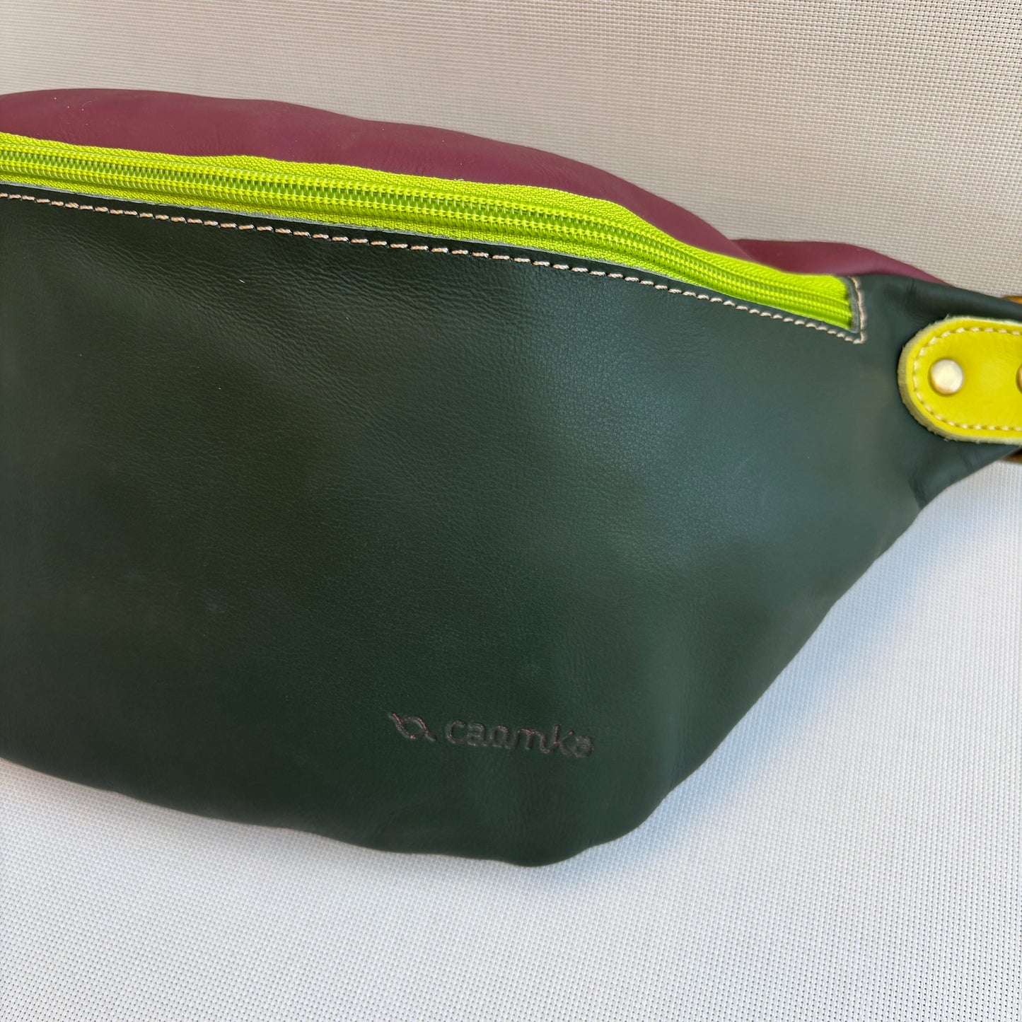 Riñonera "Retro Chic Watermelon Fantasy" · Piel / Cuero · Pieza Exclusiva Núm. 18506