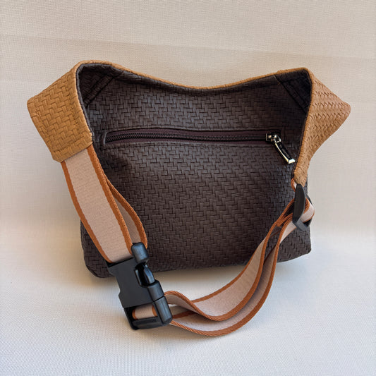 Riñonera "Elegant Patchwork Top" + Bolsillo trasero · Polipiel · Pieza Única Núm. 18470