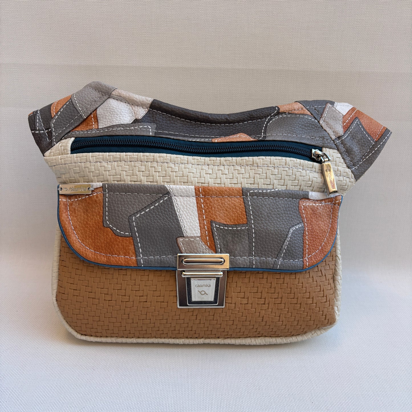 Riñonera "Elegant Patchwork Top" · Polipiel · Pieza Única Núm. 18469