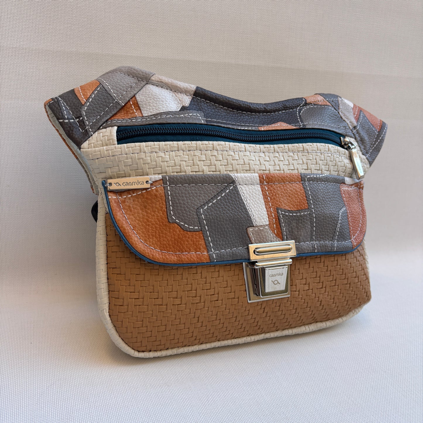 Riñonera "Elegant Patchwork Top" · Polipiel · Pieza Única Núm. 18469