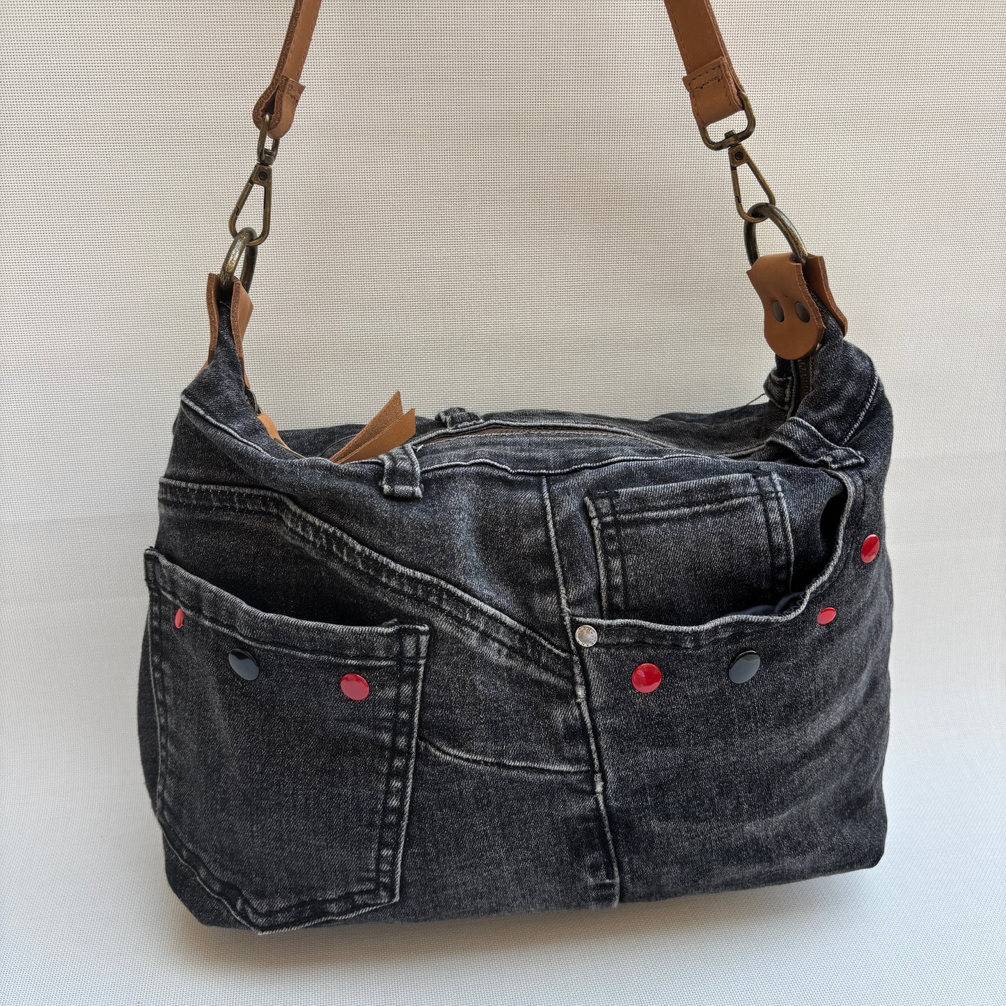 Bolso, bandolera vaquero · Multifunción · ♻️ Jeans Recycled ♻️ · Pieza Única Núm. 17838