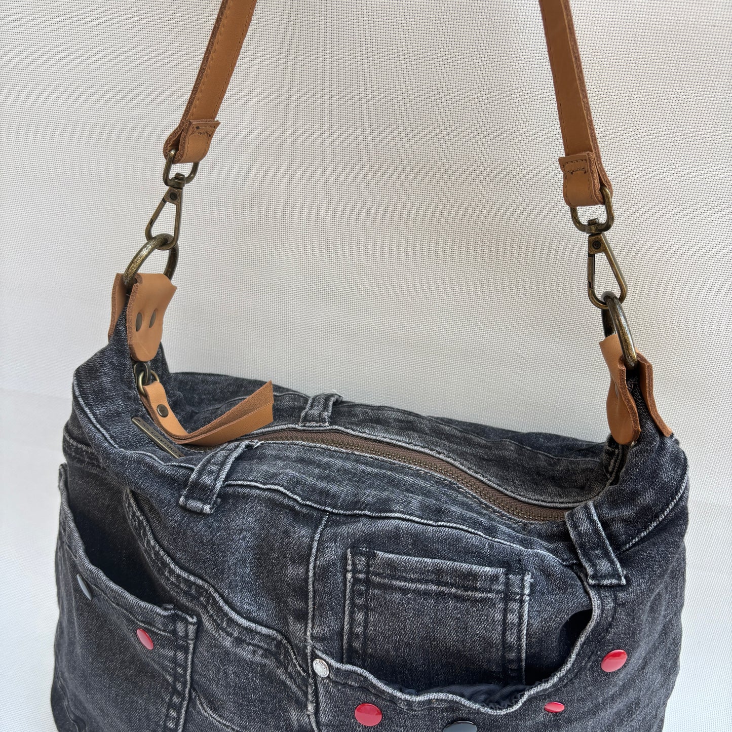 Bolso, bandolera vaquero · Multifunción · ♻️ Jeans Recycled ♻️ · Pieza Única Núm. 17838
