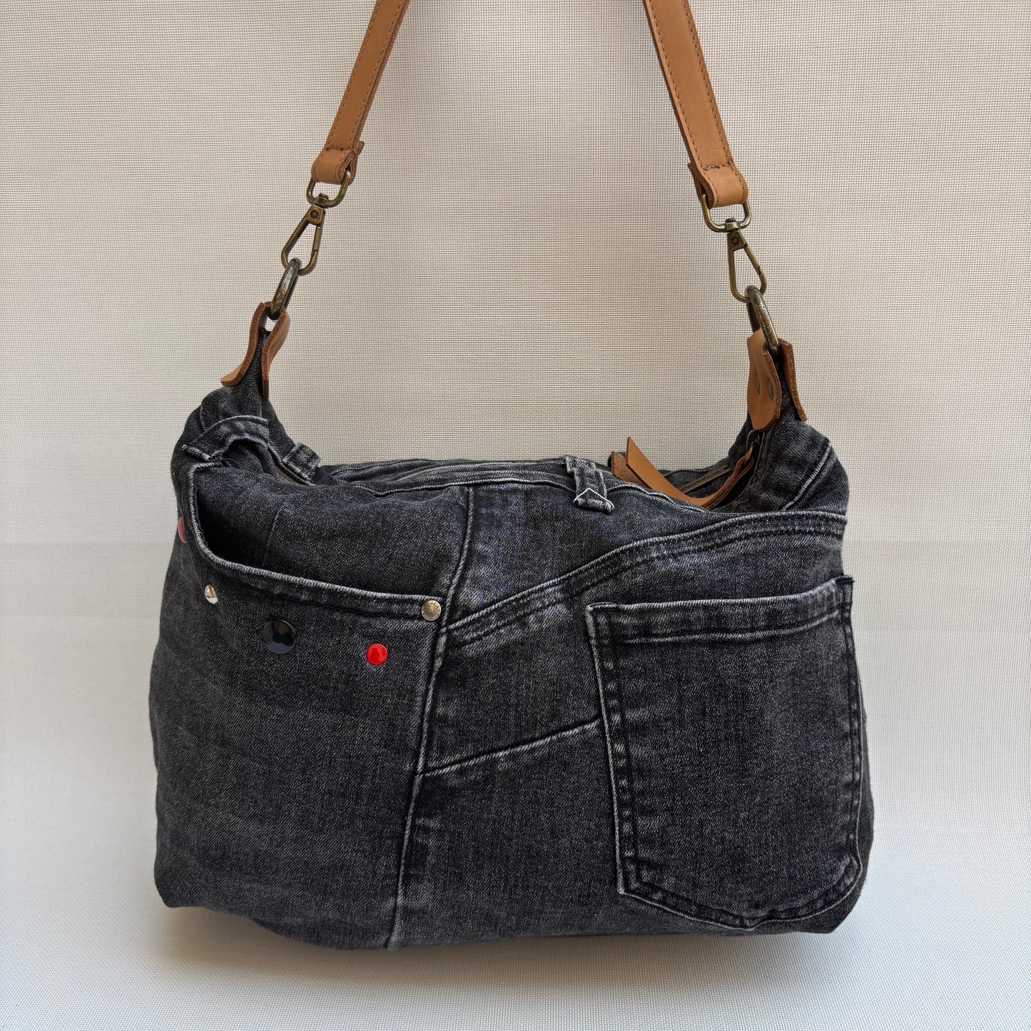 Bolso, bandolera vaquero · Multifunción · ♻️ Jeans Recycled ♻️ · Pieza Única Núm. 17838