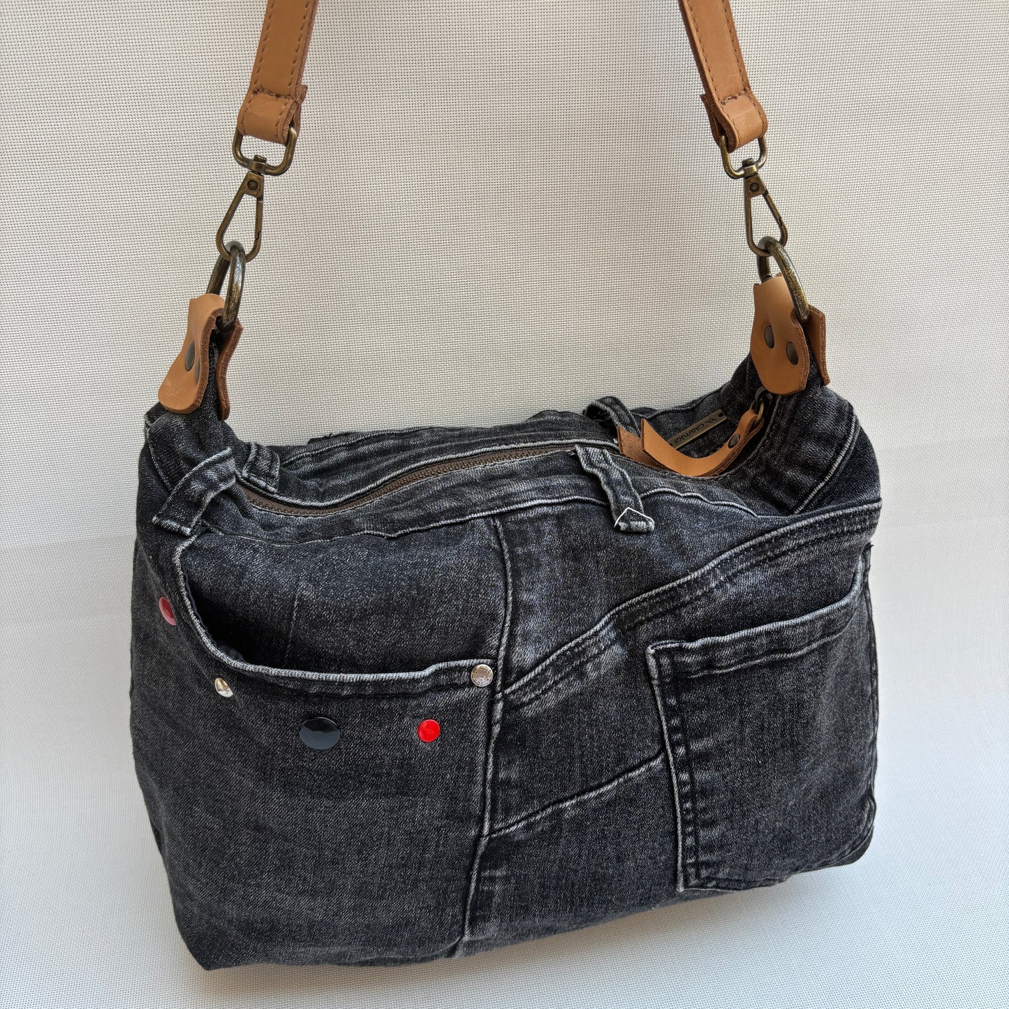Bolso, bandolera vaquero · Multifunción · ♻️ Jeans Recycled ♻️ · Pieza Única Núm. 17838