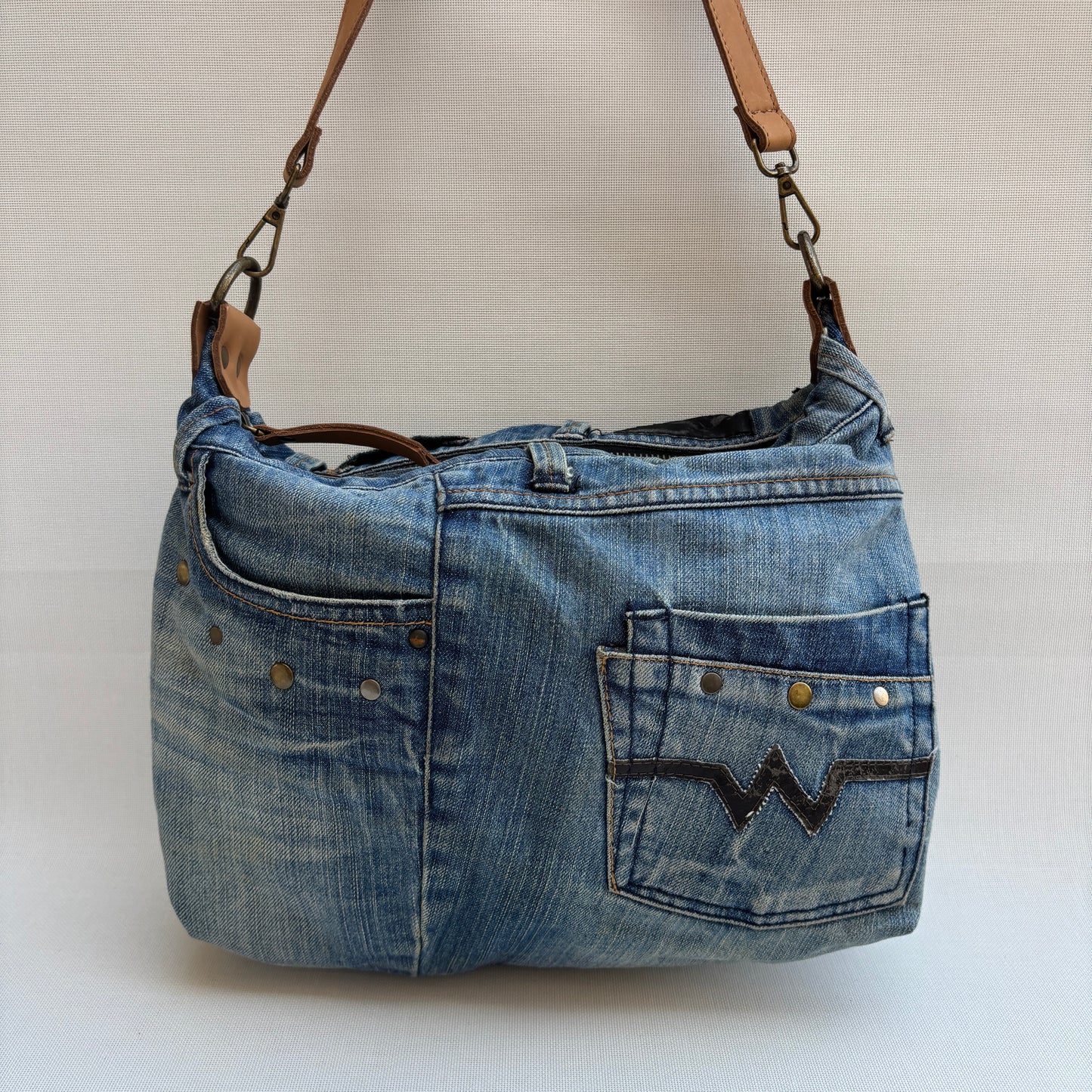 Bolso, bandolera vaquero · Multifunción · ♻️ Jeans Recycled ♻️ · Pieza Única Núm. 17839