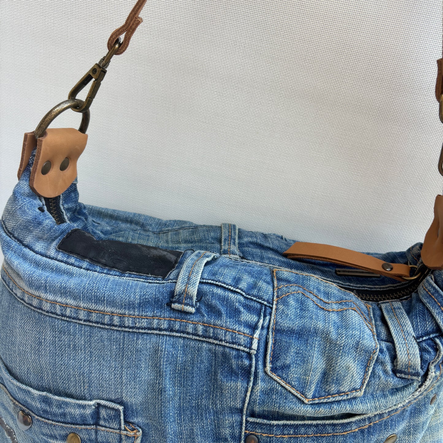 Bolso, bandolera vaquero · Multifunción · ♻️ Jeans Recycled ♻️ · Pieza Única Núm. 17839