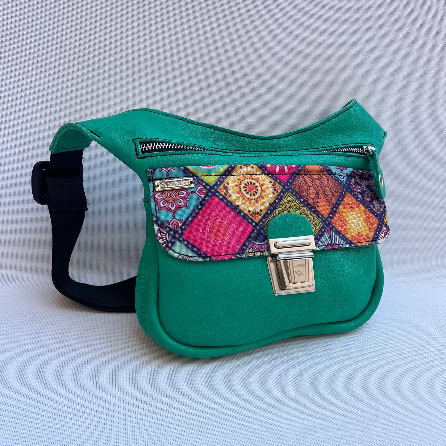 Special Green & Mandalas · Piel natural BioCuir® · Pieza Única Núm. 13750