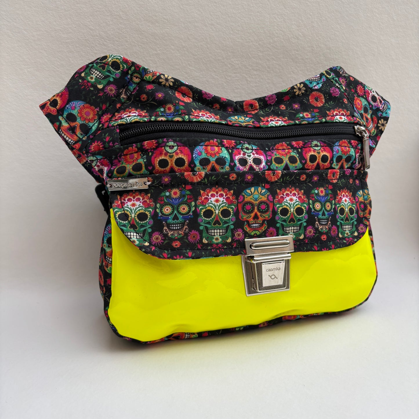 Riñonera "Special Mexican Skulls" + Bolsillo trasero · Pieza Única Núm. 19351