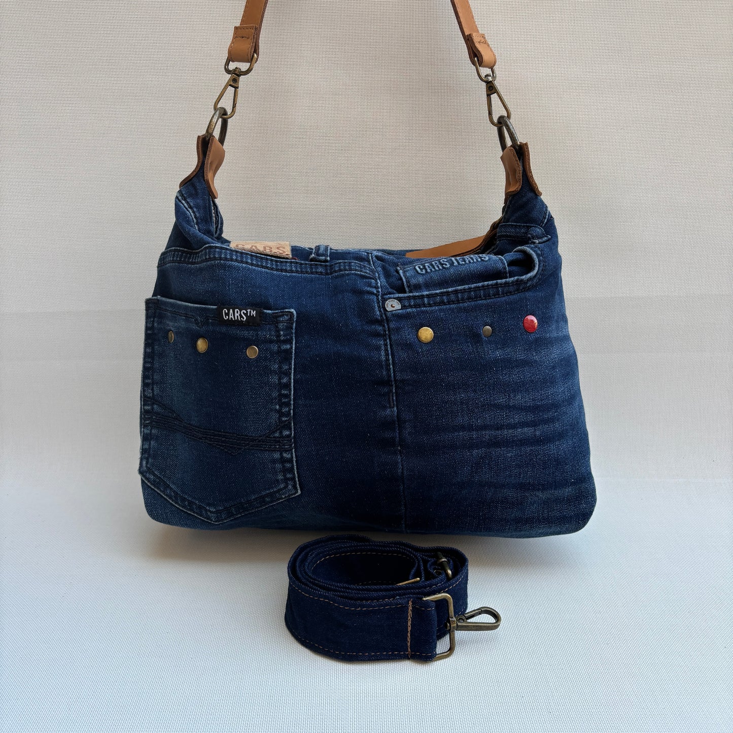 Bolso, bandolera vaquero · Multifunción · ♻️ Jeans Recycled ♻️ · Pieza Única Núm. 17886