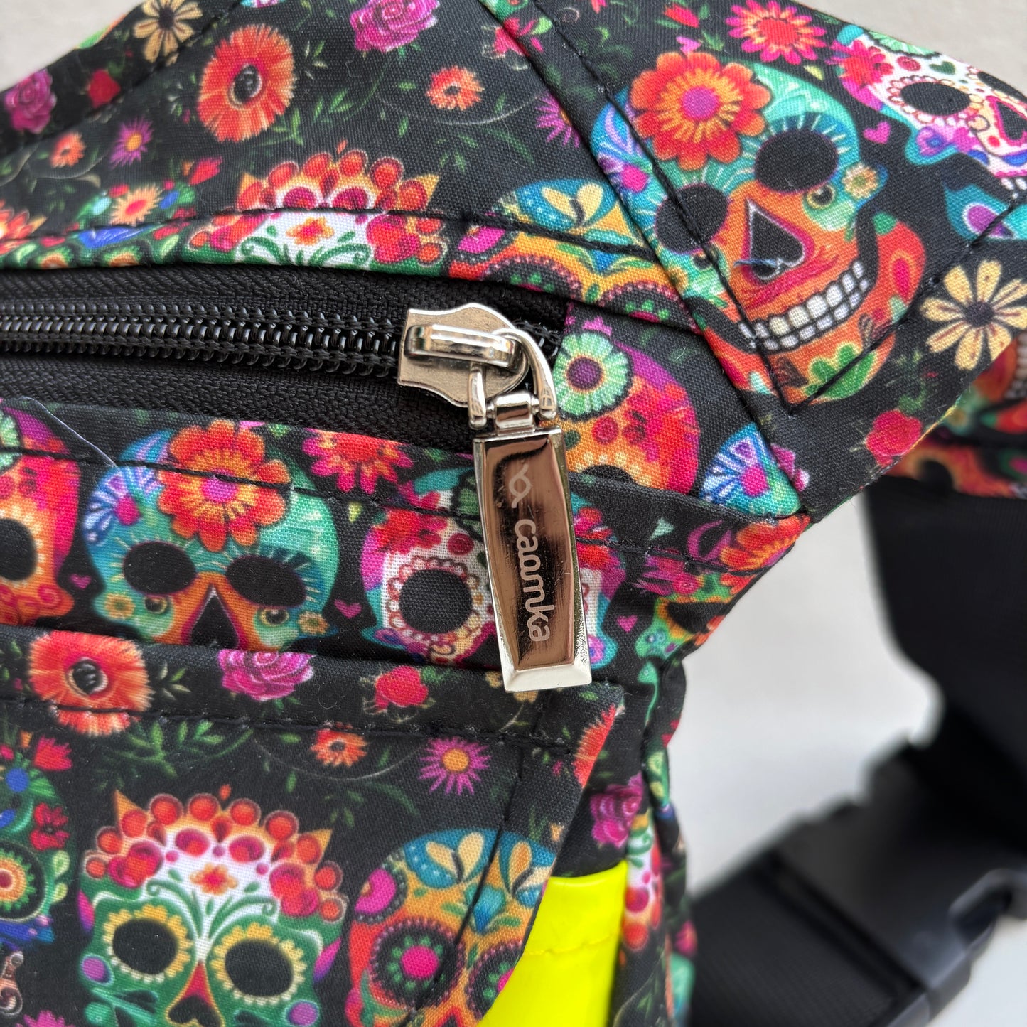 Riñonera "Special Mexican Skulls" + Bolsillo trasero · Pieza Única Núm. 19351