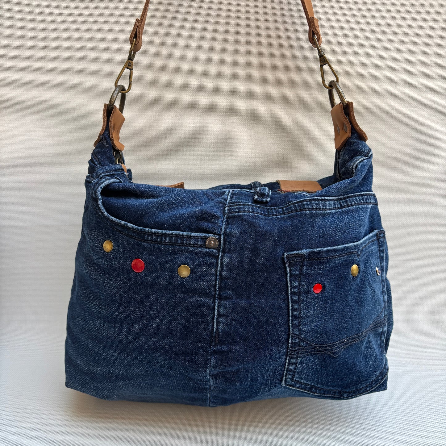 Bolso, bandolera vaquero · Multifunción · ♻️ Jeans Recycled ♻️ · Pieza Única Núm. 17886