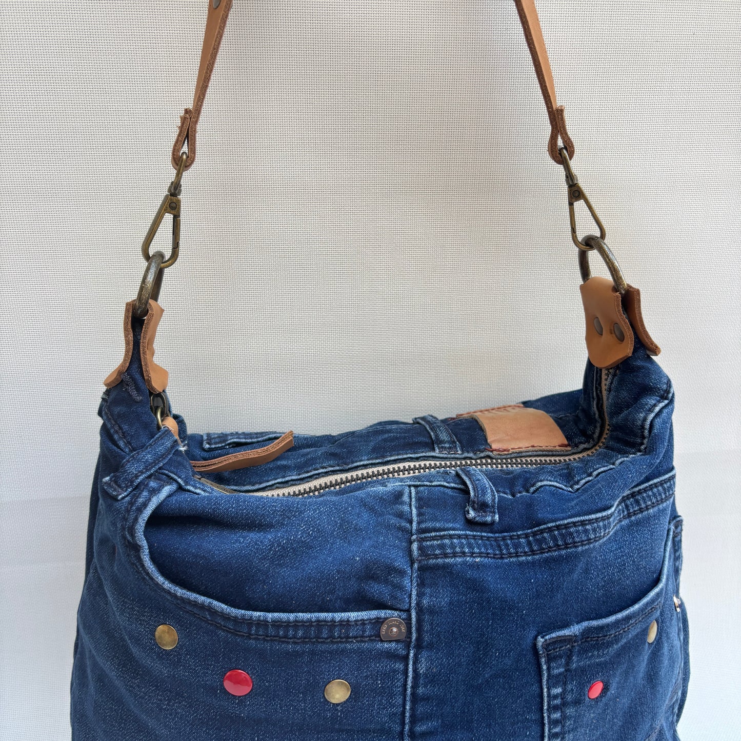 Bolso, bandolera vaquero · Multifunción · ♻️ Jeans Recycled ♻️ · Pieza Única Núm. 17886