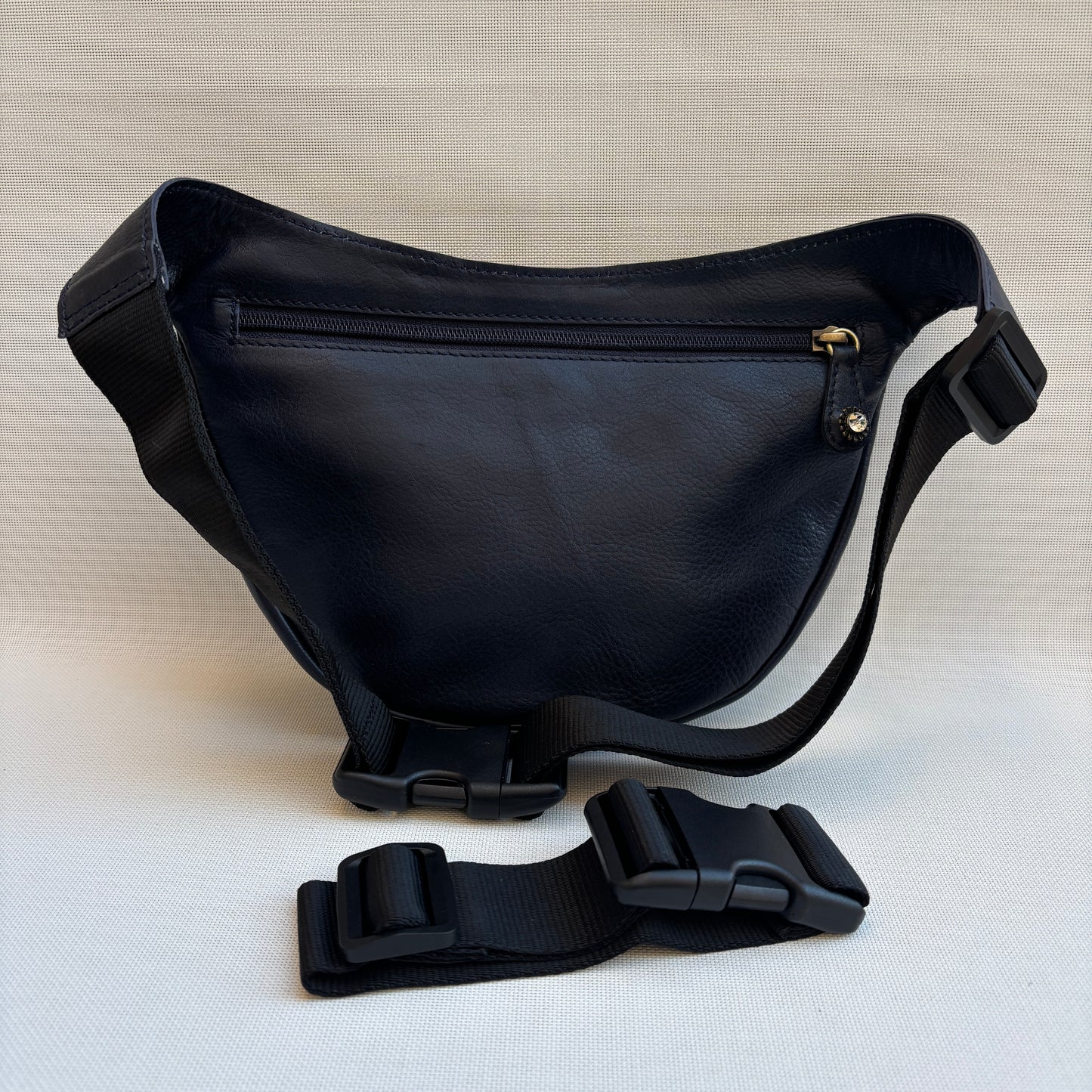 Riñonera Luna "Special Blue Luxury" Old Gold · Piel · Pieza Exclusiva Núm. 18452