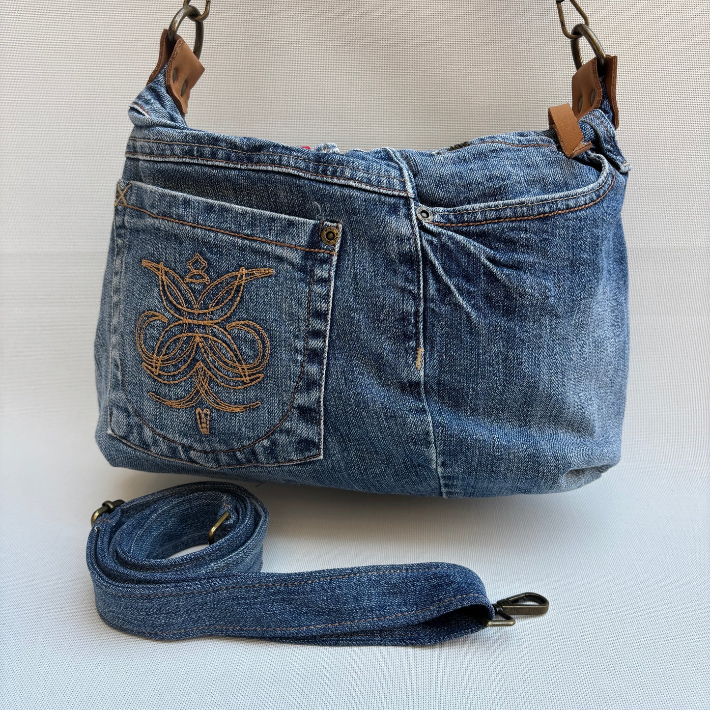 Bolso, bandolera vaquero · Multifunción · ♻️ Jeans Recycled ♻️ · Pieza Única Núm. 17884