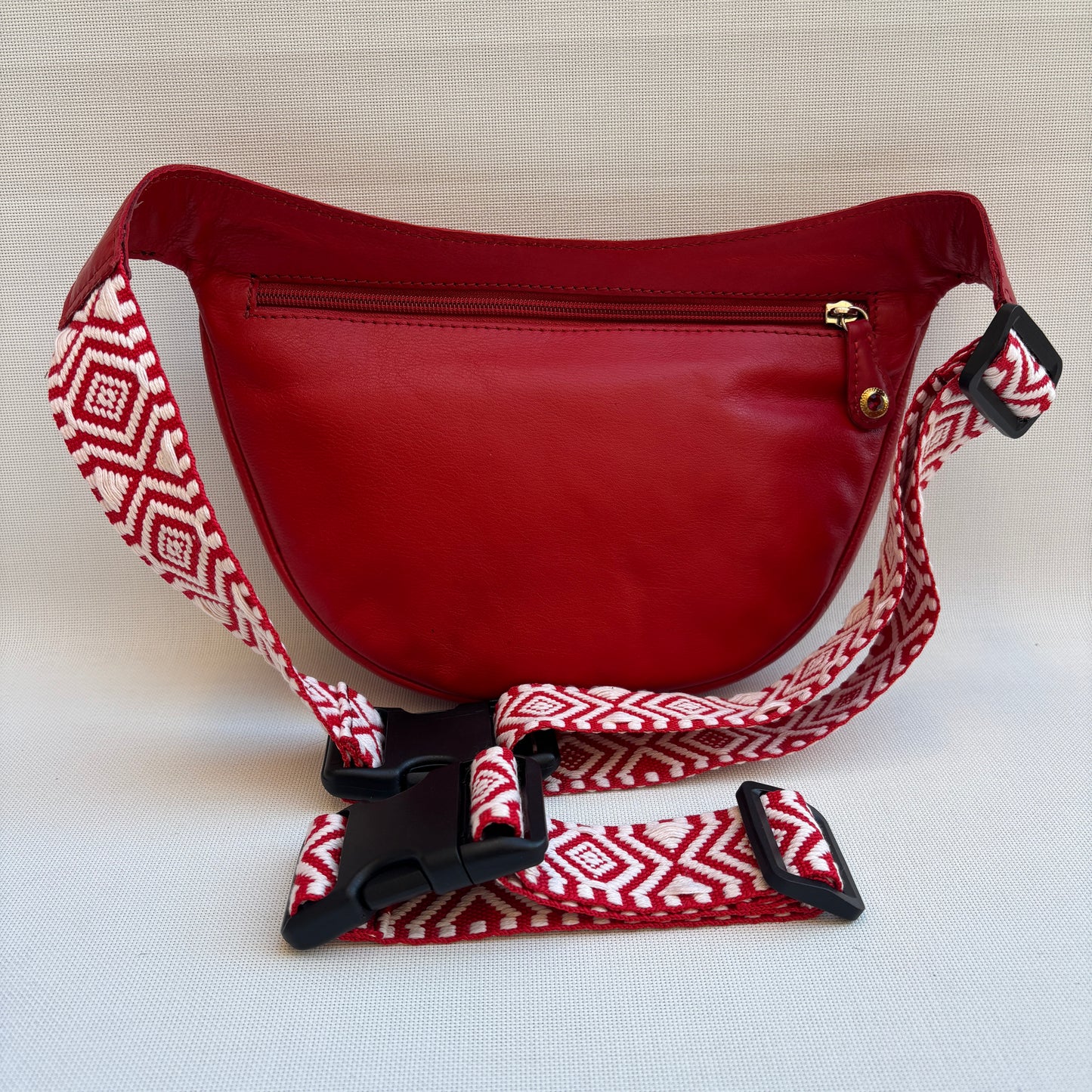 Riñonera Luna "Special Red Luxury Top" Silver · Piel · Pieza Única Núm. 18453