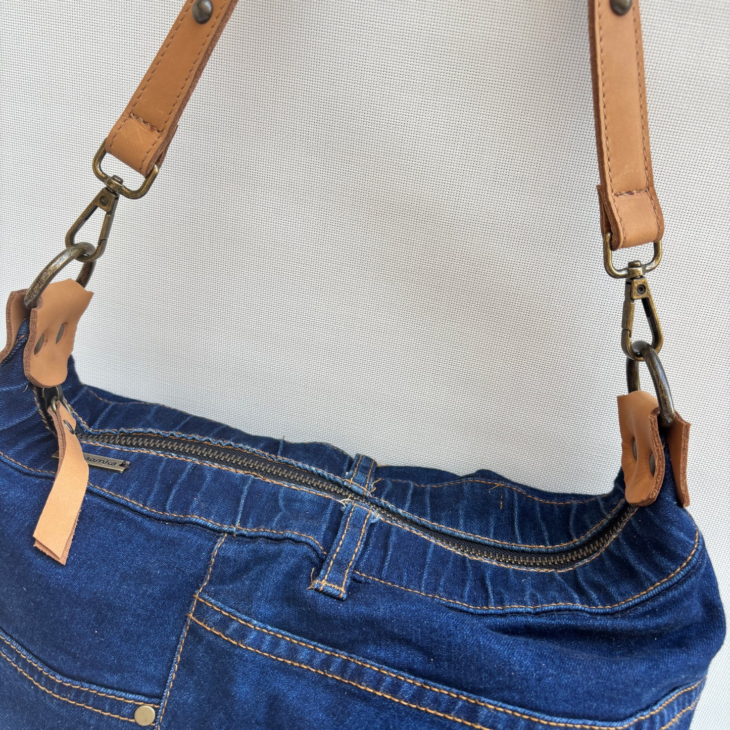 Bolso, bandolera vaquero · Multifunción · ♻️ Jeans Recycled ♻️ · Pieza Única Núm. 17883