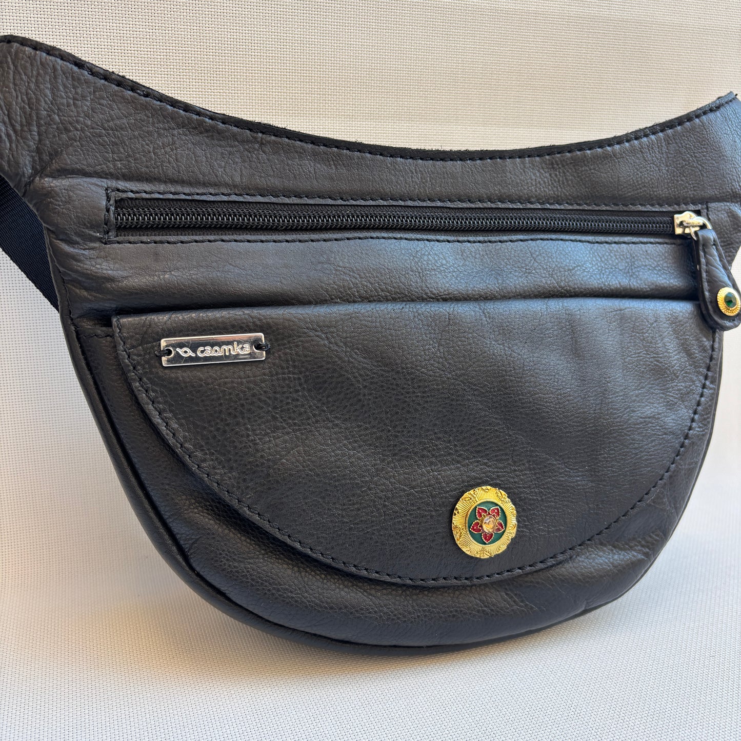 Riñonera Luna "Special Black Luxury" Silver · Piel · Pieza Exclusiva Núm. 18454