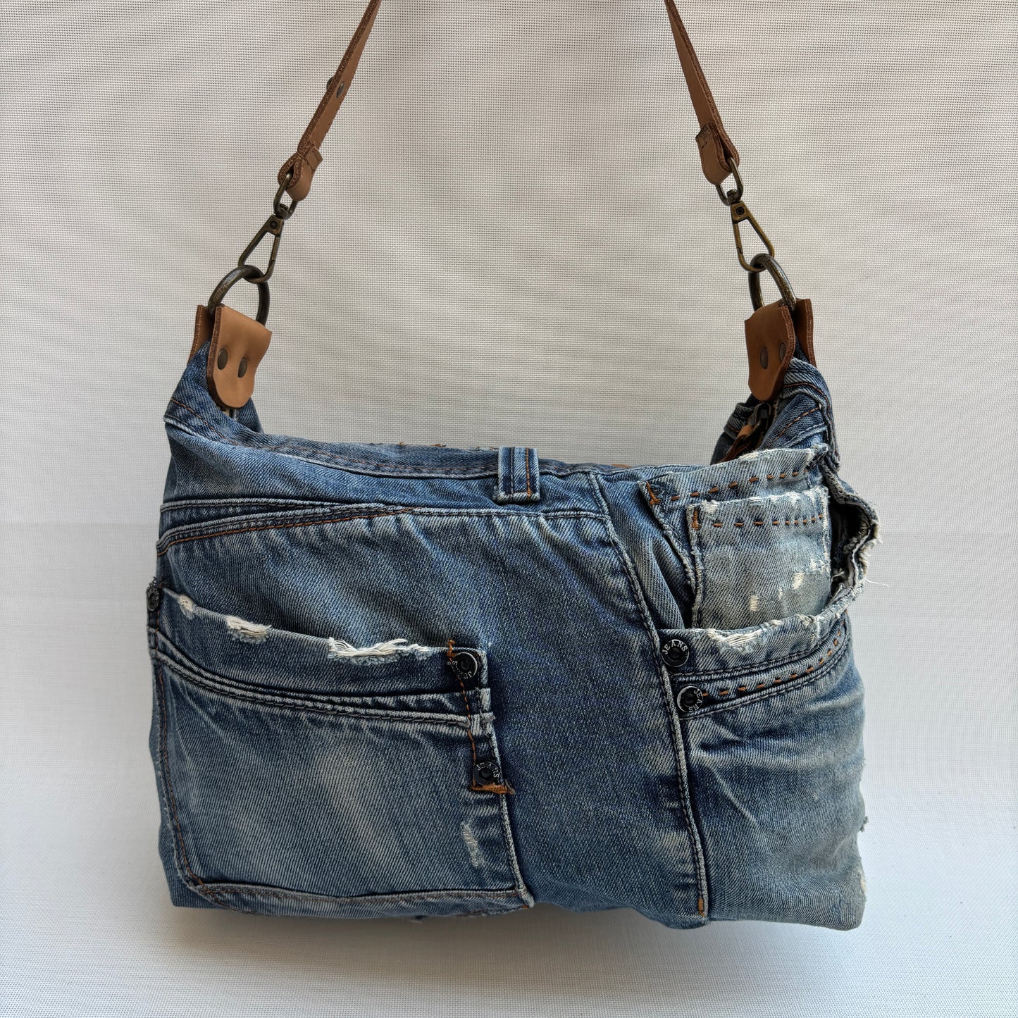 Bolso, bandolera vaquero · Multifunción · ♻️ Jeans Recycled ♻️ · Pieza Única Núm. 17882