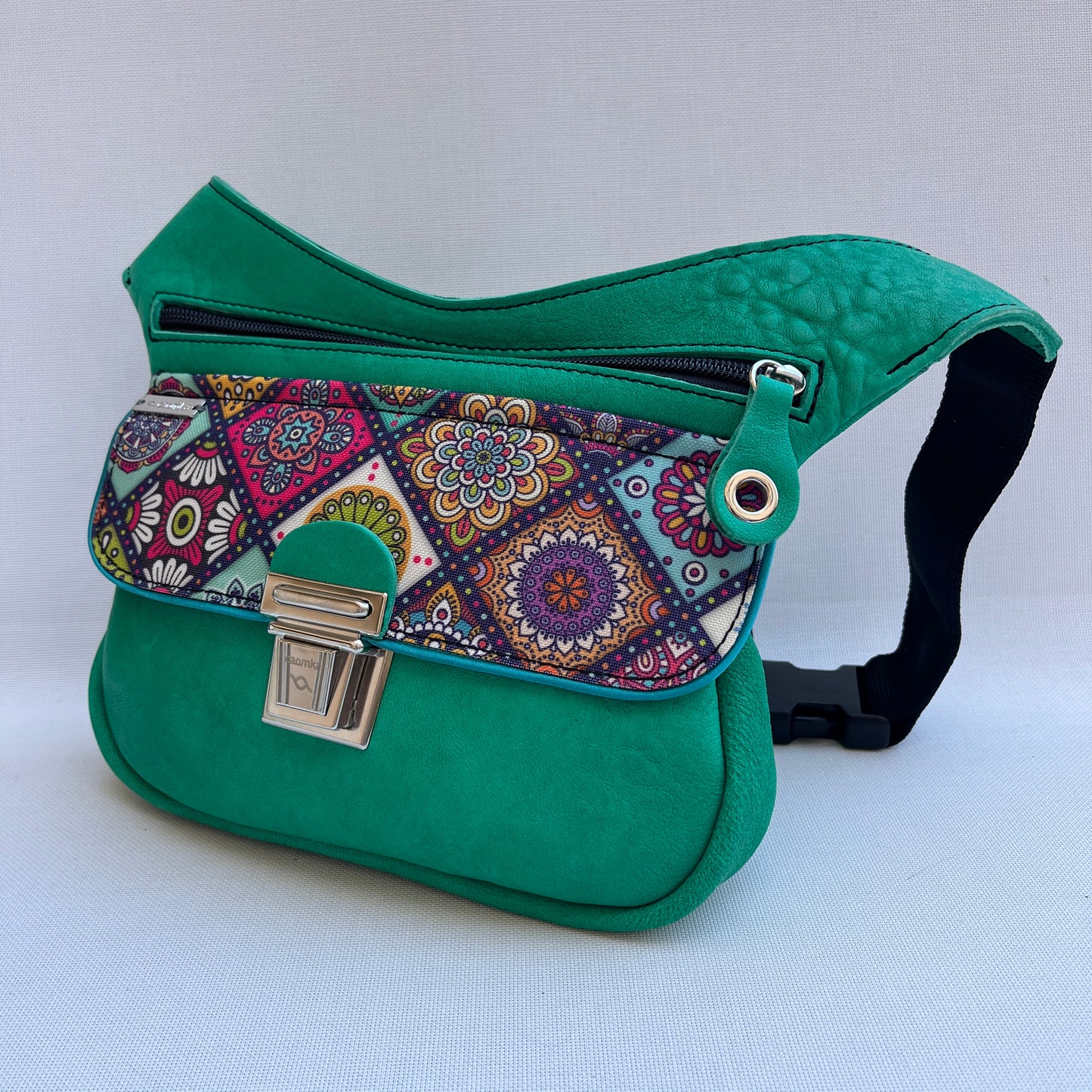 Special Green & Mandalas · Piel natural BioCuir® · Pieza Única Núm. 13714
