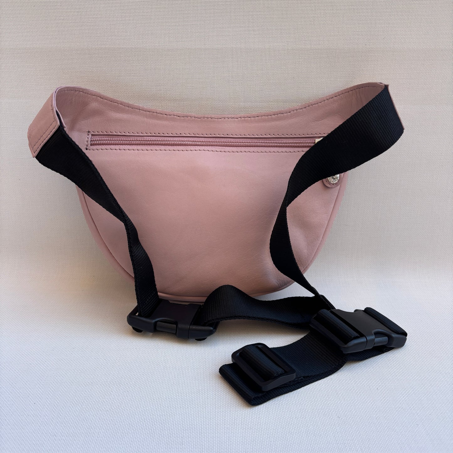 Riñonera Luna "Special Pink Luxury" Silver· Piel · Pieza Exclusiva Núm. 18455