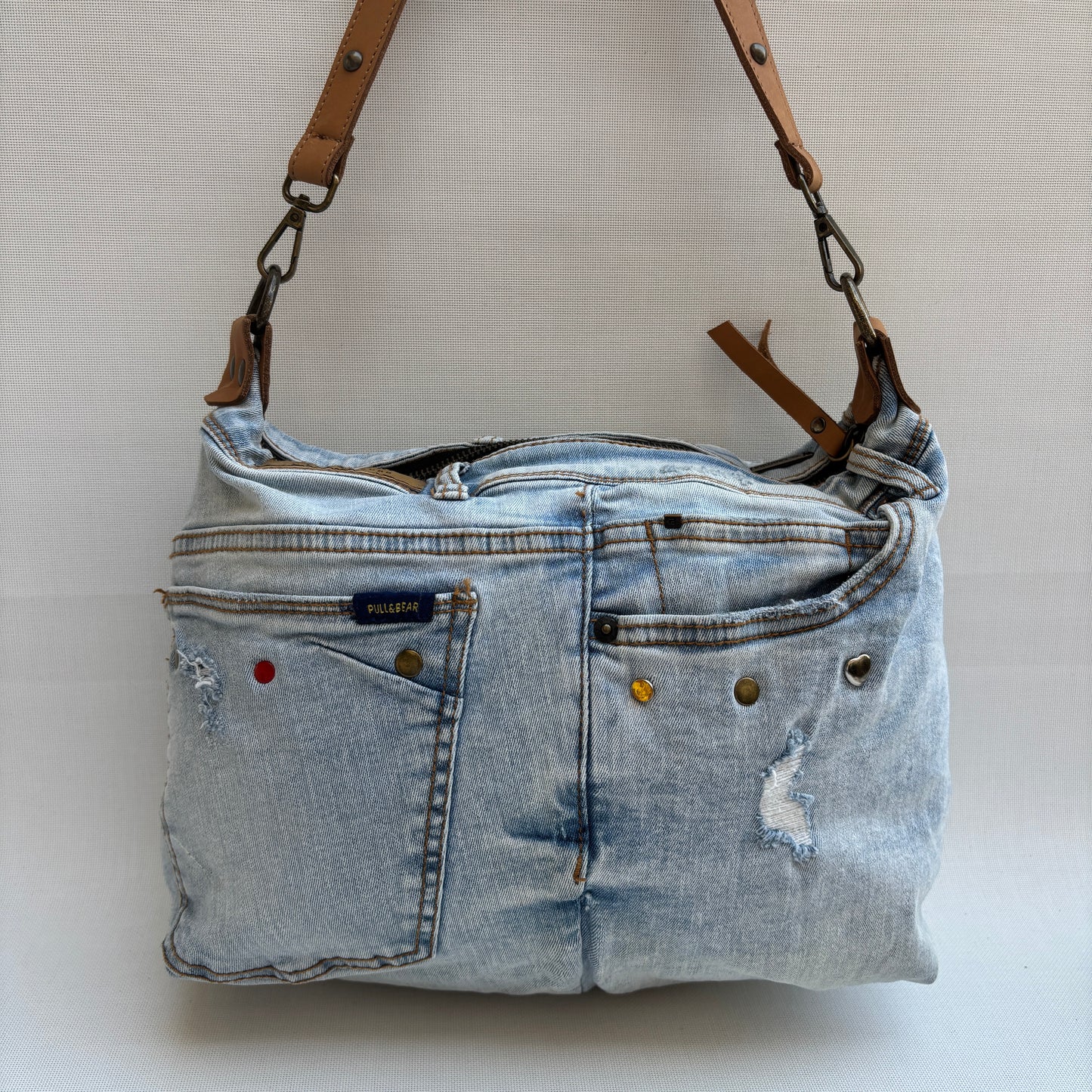 Bolso, bandolera vaquero · Multifunción · ♻️ Jeans Recycled ♻️ · Pieza Única Núm. 17847