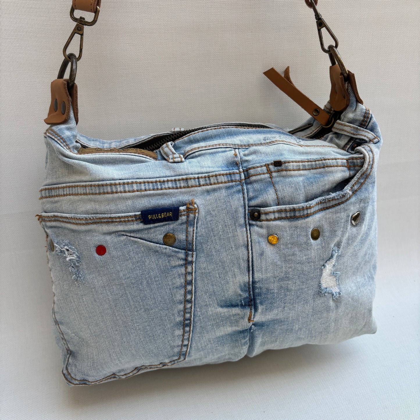Bolso, bandolera vaquero · Multifunción · ♻️ Jeans Recycled ♻️ · Pieza Única Núm. 17847