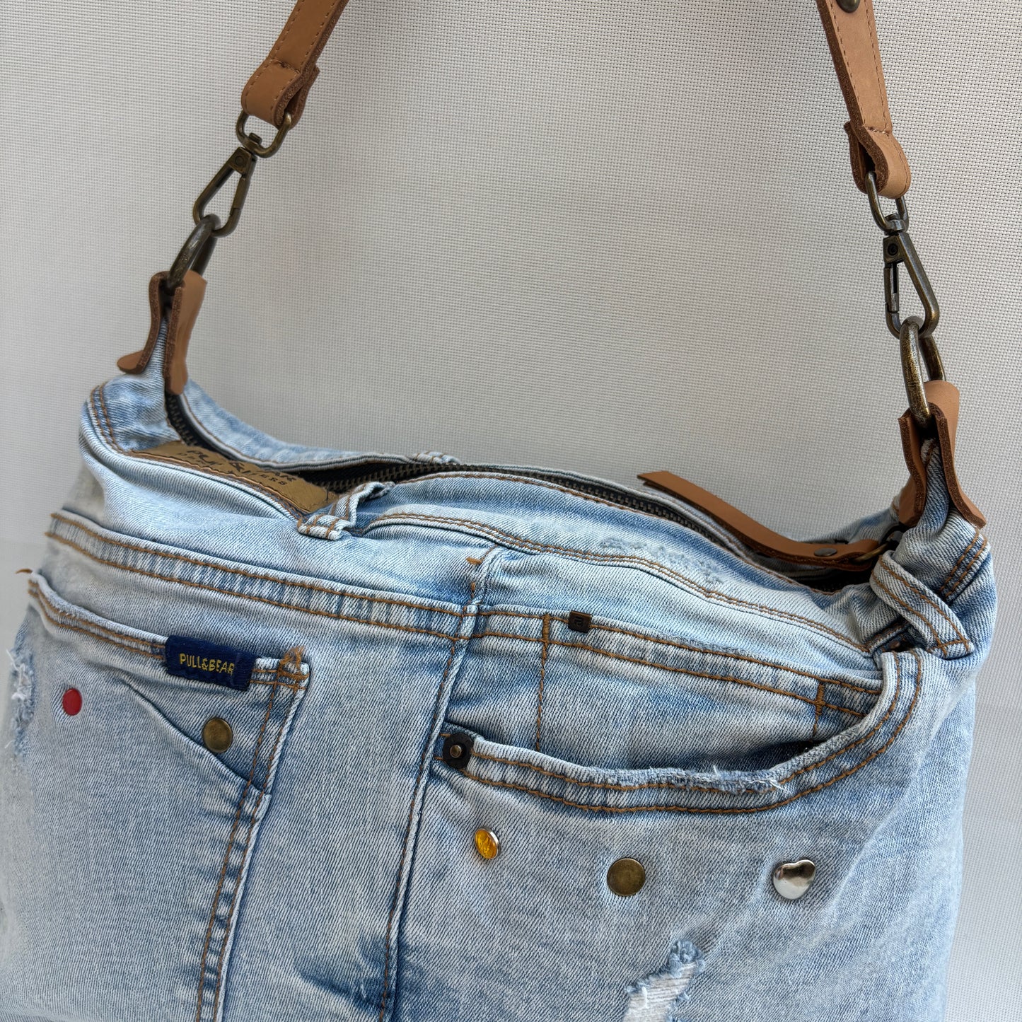 Bolso, bandolera vaquero · Multifunción · ♻️ Jeans Recycled ♻️ · Pieza Única Núm. 17847