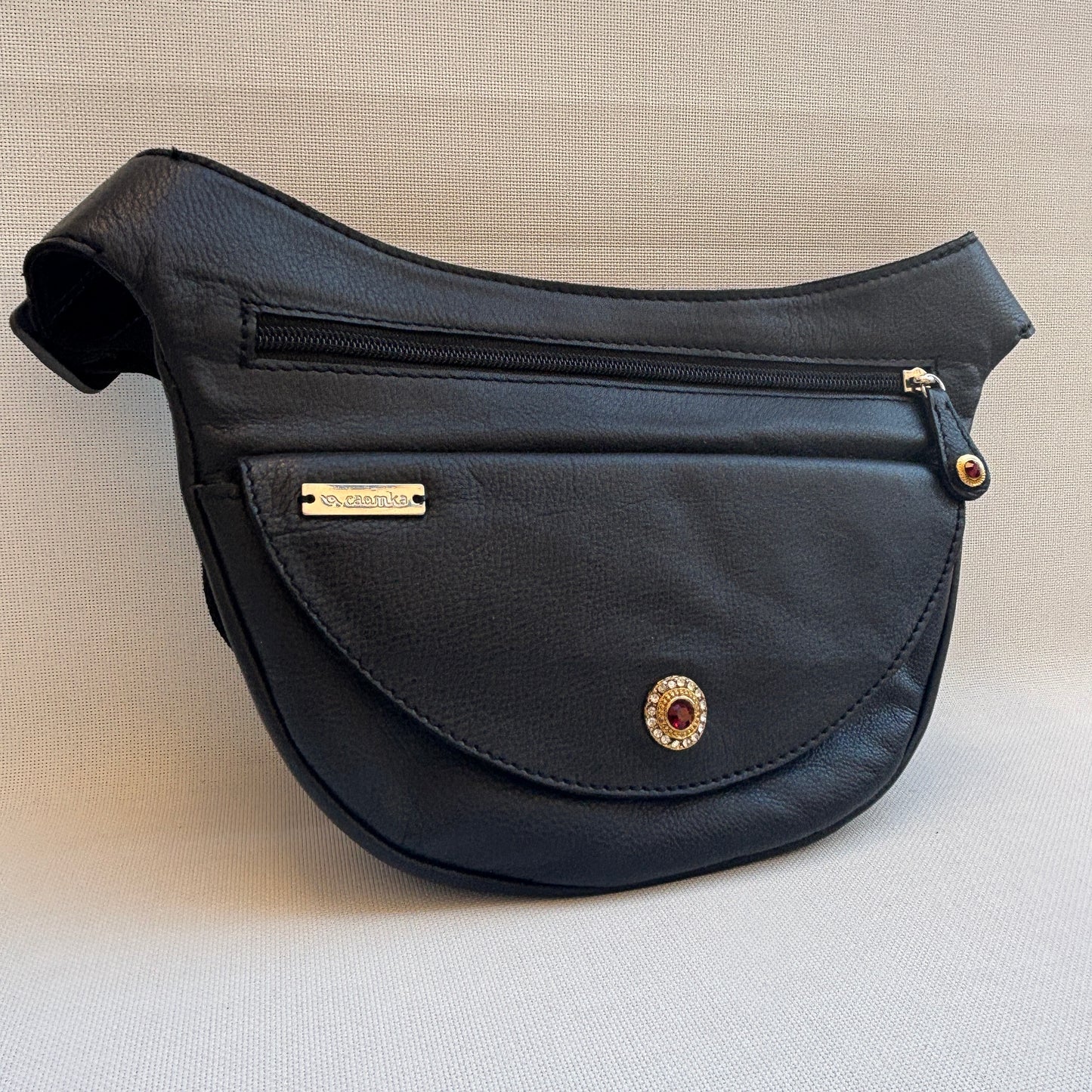 Riñonera Luna "Special Black Luxury" Silver · Piel · Pieza Exclusiva Núm. 18457