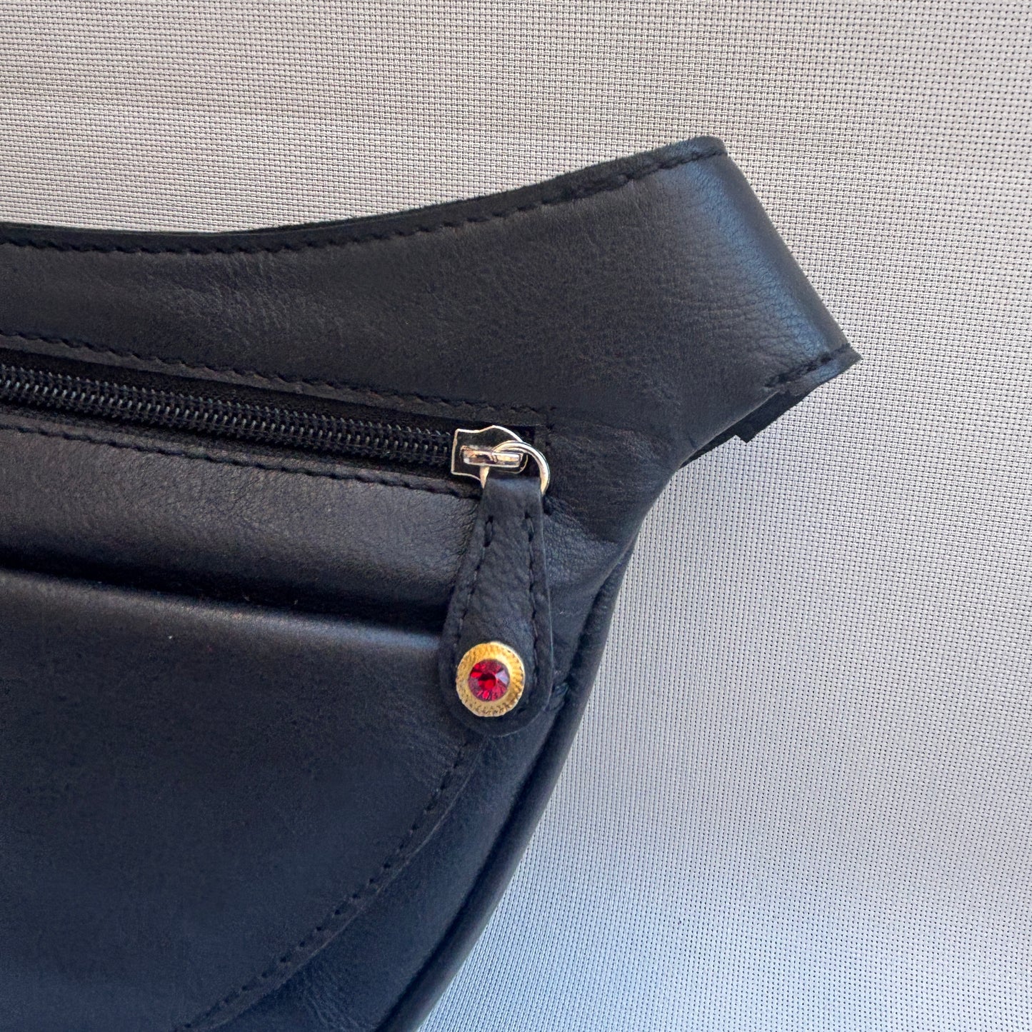 Riñonera Luna "Special Black Luxury" Silver · Piel · Pieza Exclusiva Núm. 18457