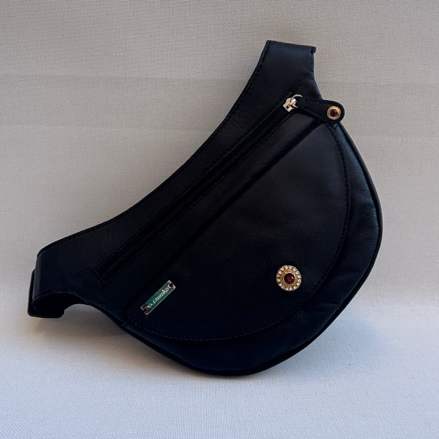 Riñonera Luna "Special Black Luxury" Silver · Piel · Pieza Exclusiva Núm. 18457