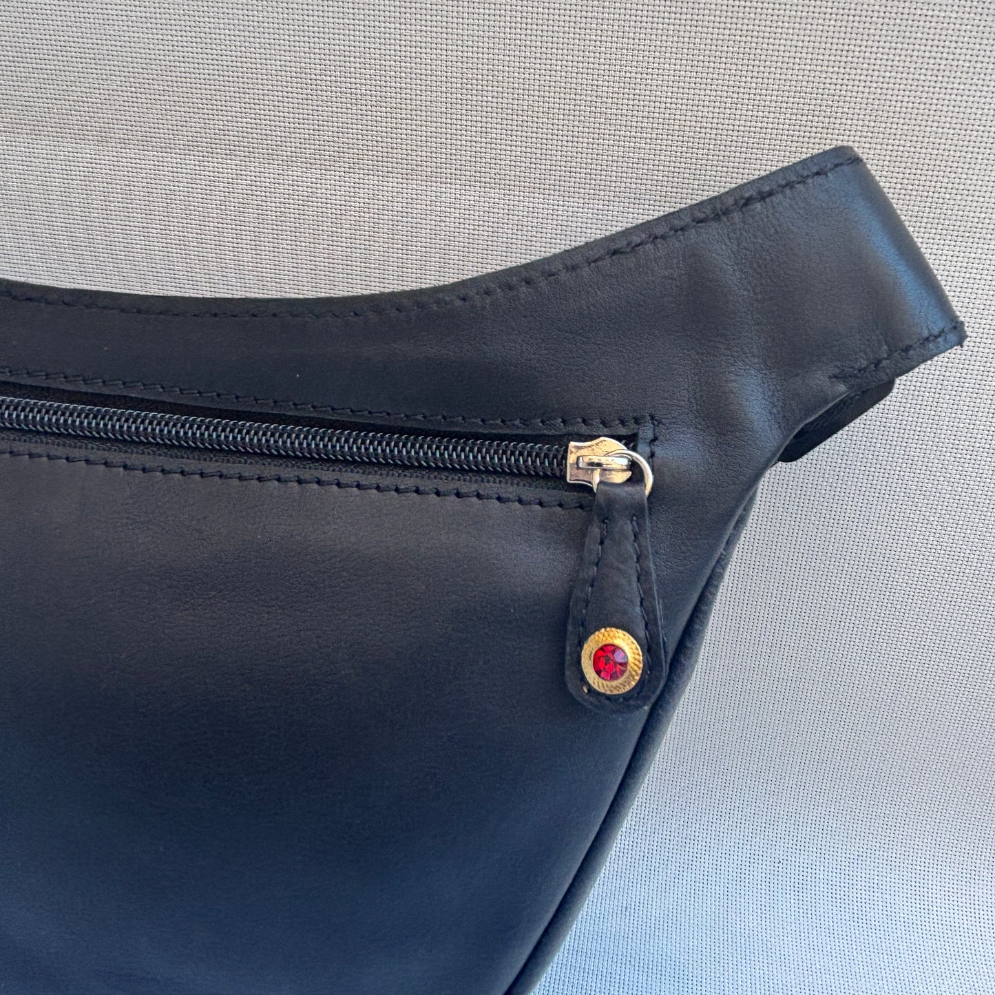 Riñonera Luna "Special Black Luxury" Silver · Piel · Pieza Exclusiva Núm. 18457