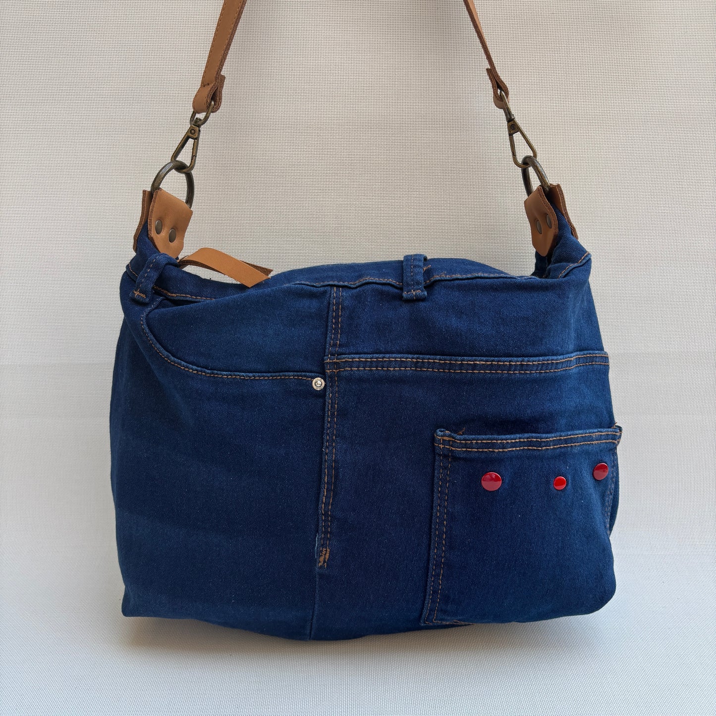 Bolso, bandolera vaquero · Multifunción · ♻️ Jeans Recycled ♻️ · Pieza Única Núm. 17848