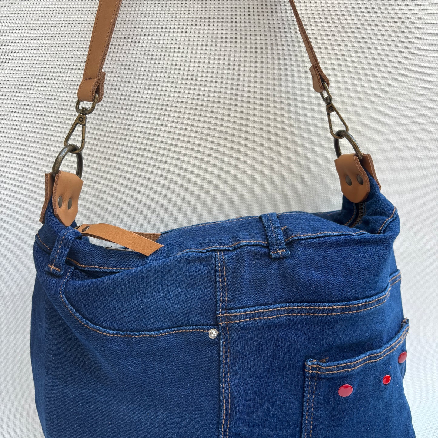 Bolso, bandolera vaquero · Multifunción · ♻️ Jeans Recycled ♻️ · Pieza Única Núm. 17848