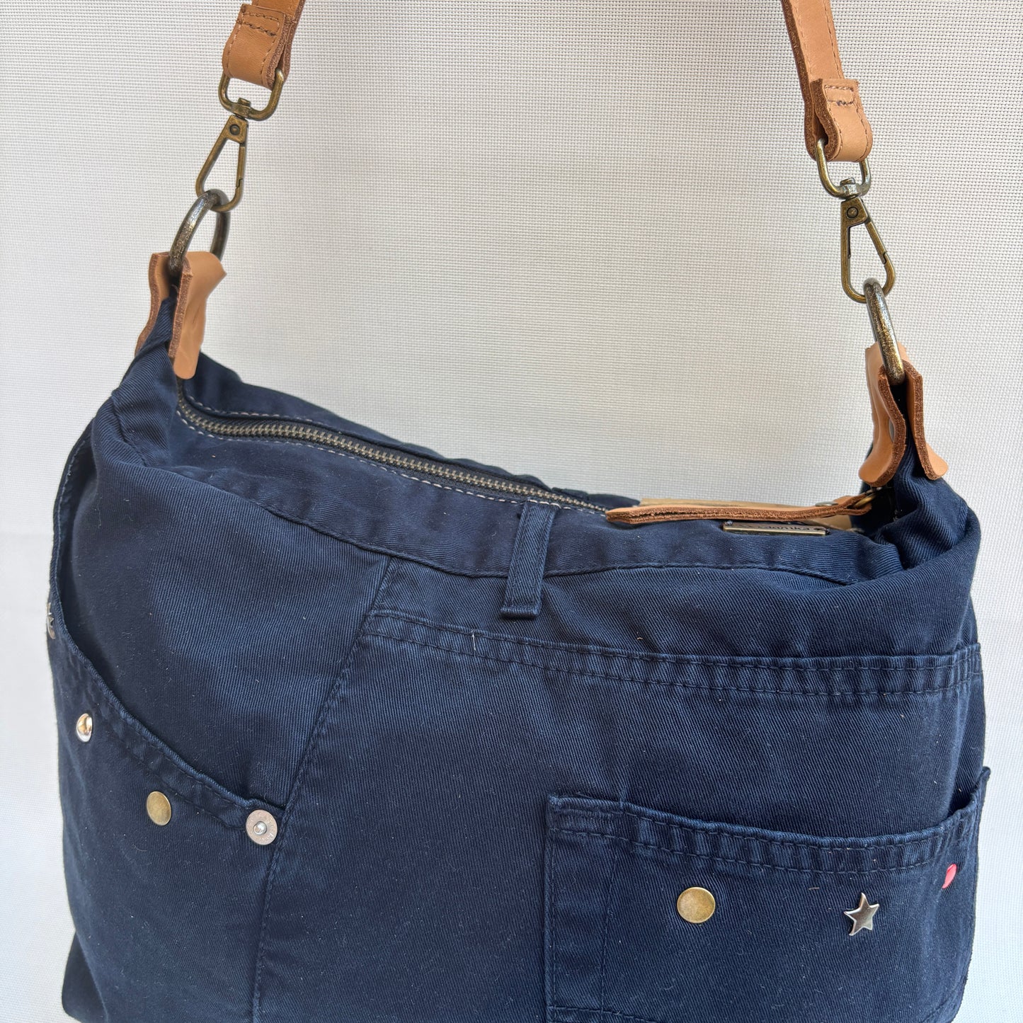 Bolso, bandolera vaquero · Multifunción · ♻️ Jeans Recycled ♻️ · Pieza Única Núm. 17846