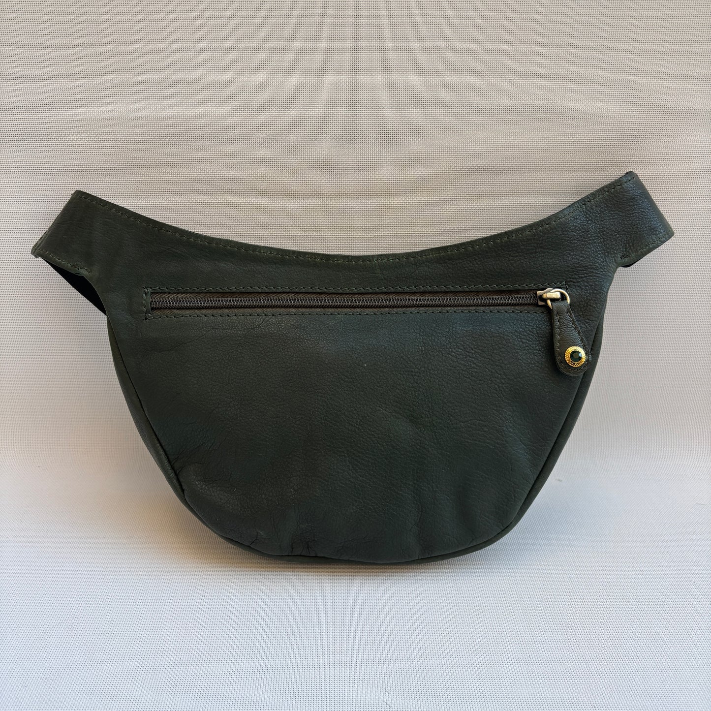 Riñonera Luna "Special Green Luxury" Old Gold · Piel · Pieza Exclusiva Núm. 18459