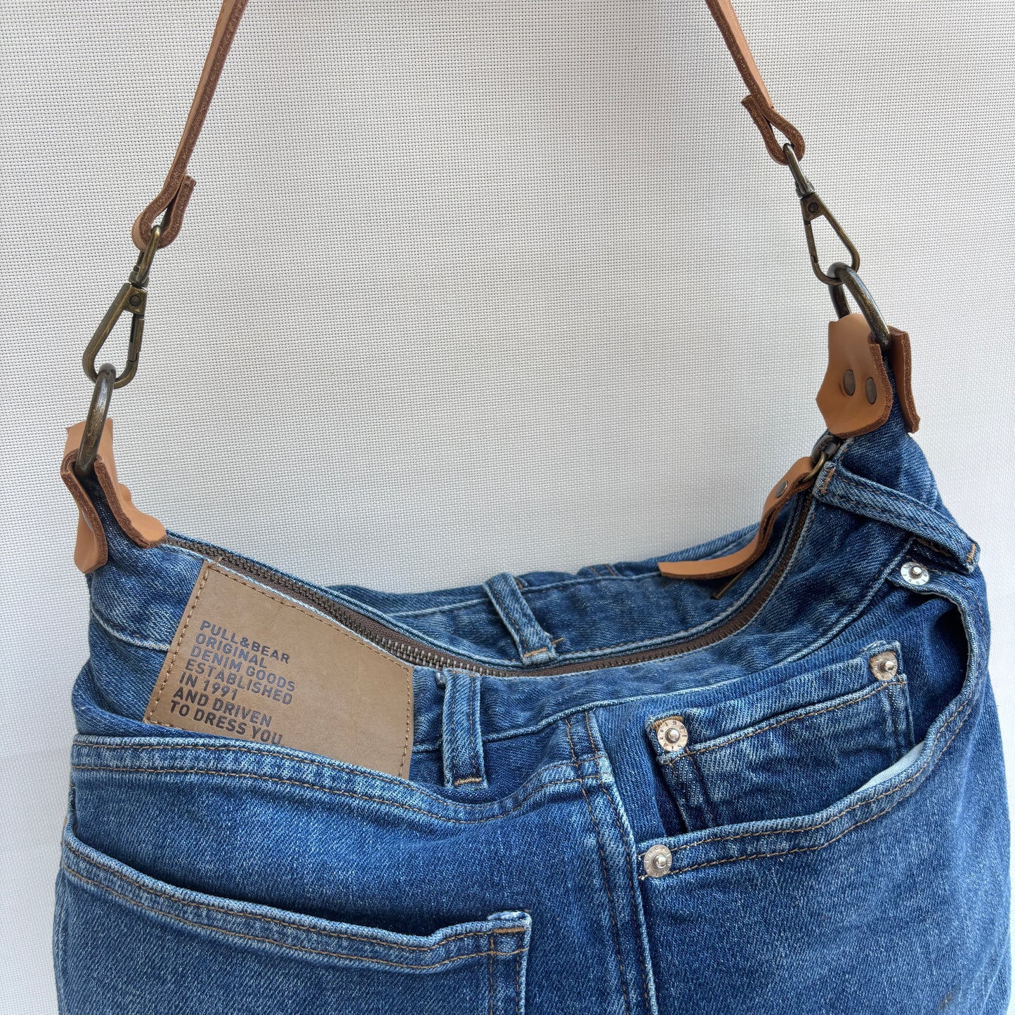Bolso, bandolera vaquero · Multifunción · ♻️ Jeans Recycled ♻️ · Pieza Única Núm. 17845