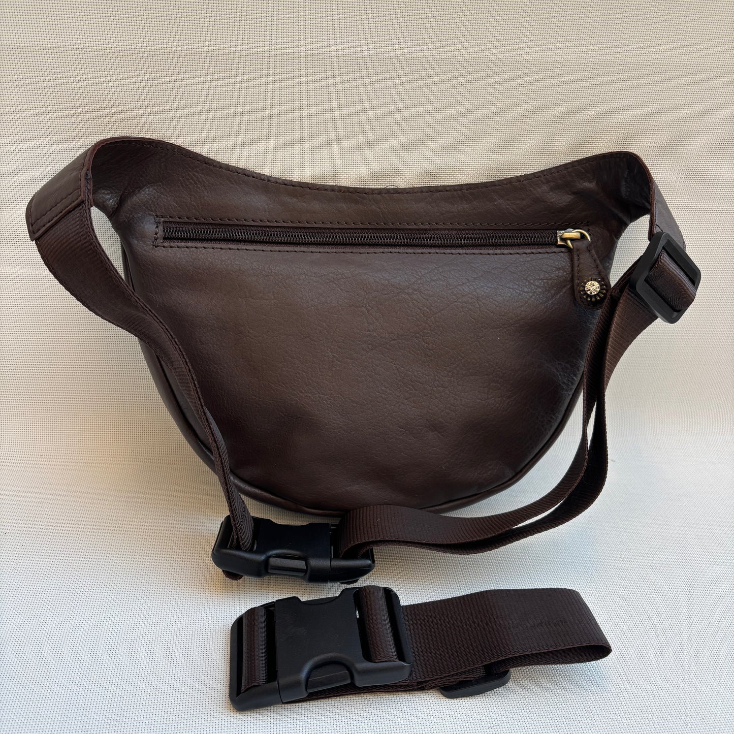 Riñonera Luna "Special Brown Luxury" Old Gold · Piel · Pieza Exclusiva Núm. 18460