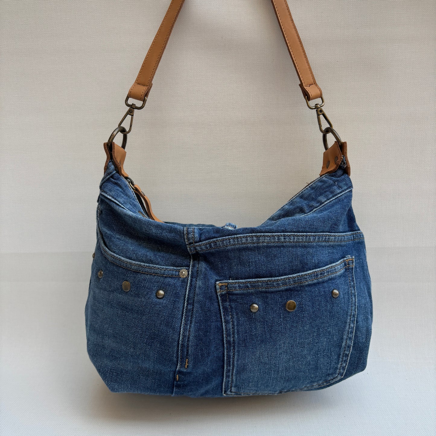 Bolso, bandolera vaquero · Multifunción · ♻️ Jeans Recycled ♻️ · Pieza Única Núm. 17845